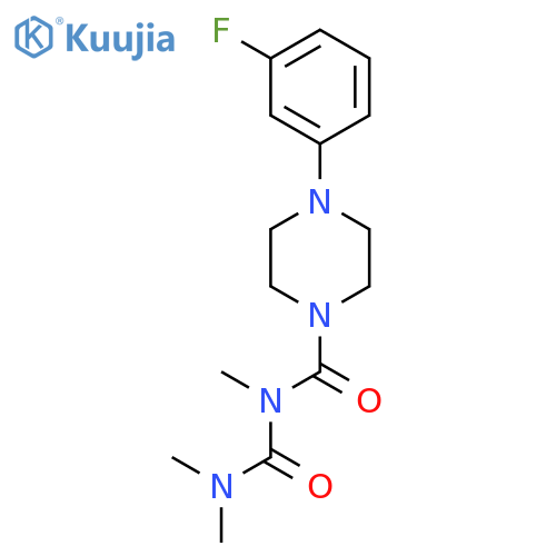 1-(3-Fluorophenyl)-4-(2,4,4-trimethylallophanoyl)piperazine structure
