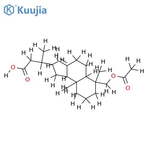 18alpha-acetoxylabd-8(17)-en-15-oic acid structure
