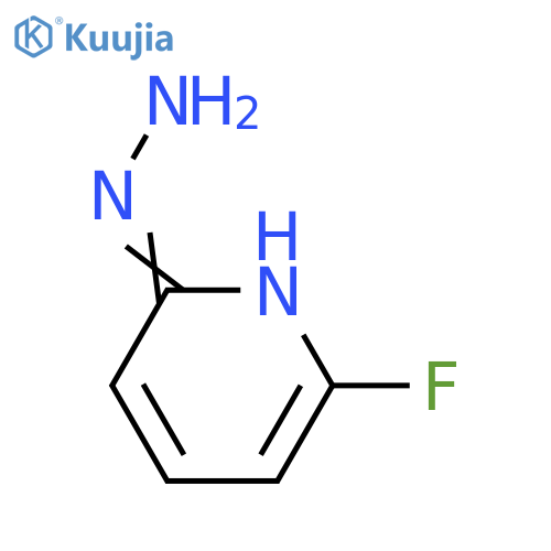 (6-fluoropyridin-2-yl)hydrazine structure