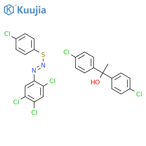 4-CHLOROPHENYL-2,4,5-TRICHLOROPHENYL-AZOSULFIDE mixed with 1,1-BIS(4-CHLOROPHENYL)ETHANOL structure