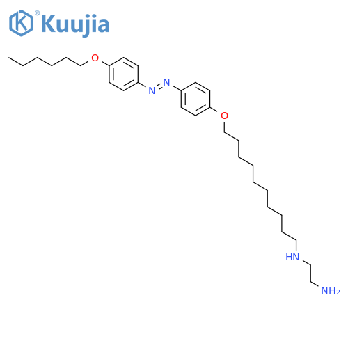 1,2-Ethanediamine, N-[10-[4-[[4-(hexyloxy)phenyl]azo]phenoxy]decyl]- structure