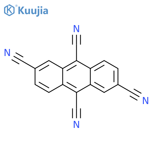 2,6,9,10-Anthracenetetracarbonitrile structure