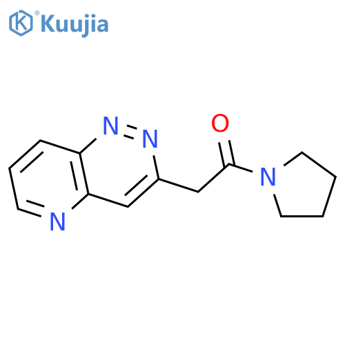 2-(pyrido[3,2-c]pyridazin-3-yl)-1-(pyrrolidin-1-yl)ethanone structure