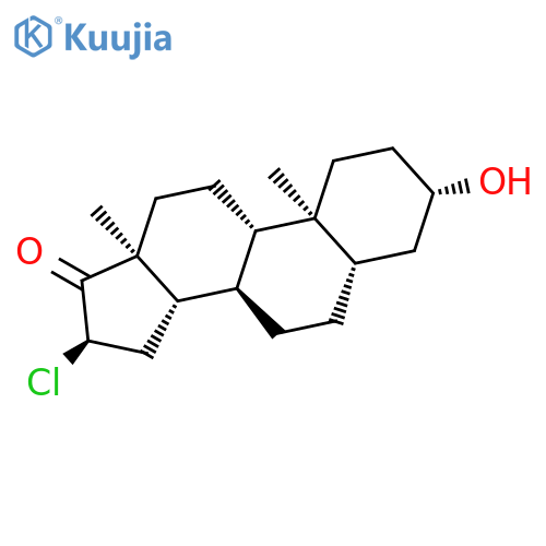 Androstan-17-one, 16-chloro-3-hydroxy-, (3b,5a,16a)- structure