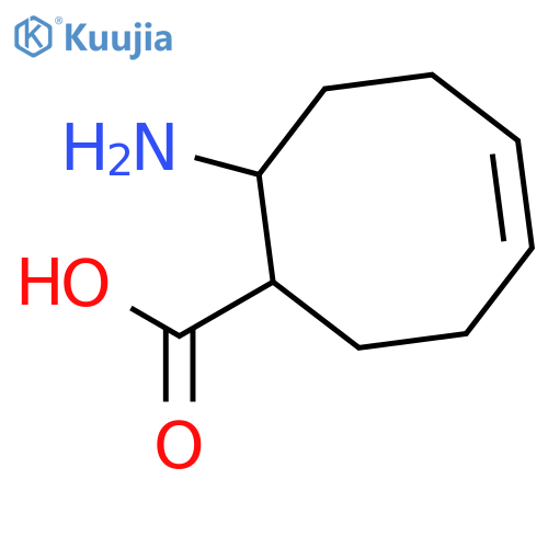 (1S,4Z,8R)-8-aminocyclooct-4-ene-1-carboxylic acid structure