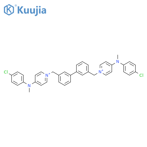 Pyridinium, 1,1'-[[1,1'-biphenyl]-3,3'-diylbis(methylene)]bis[4-[(4-chlorophenyl)methylamino]- structure