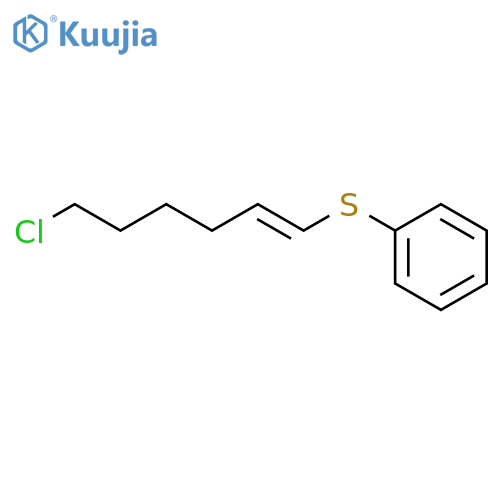 BENZENE, [[(1E)-6-CHLORO-1-HEXENYL]THIO]- structure
