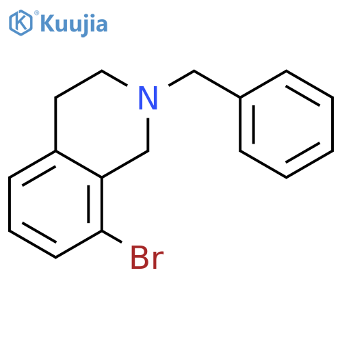 ISOQUINOLINE, 8-BROMO-1,2,3,4-TETRAHYDRO-2-(PHENYLMETHYL)- structure