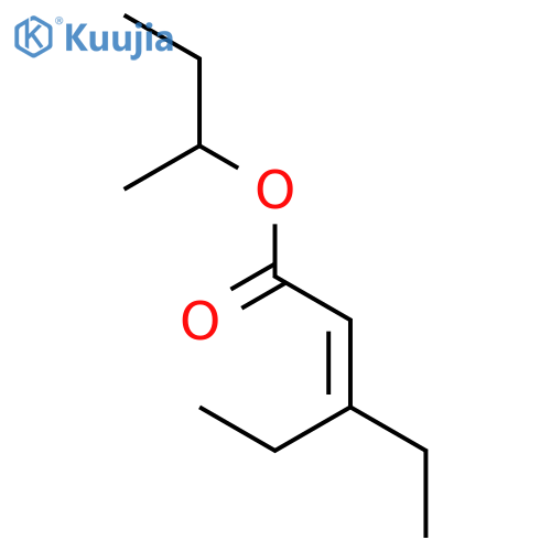 2-Pentenoic acid, 3-ethyl-, 1-methylpropyl ester structure