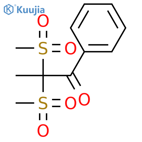 1-Propanone, 2,2-bis(methylsulfonyl)-1-phenyl- structure