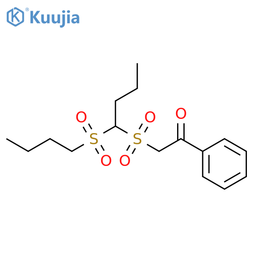 Ethanone, 2-[[1-(butylsulfonyl)butyl]sulfonyl]-1-phenyl- structure