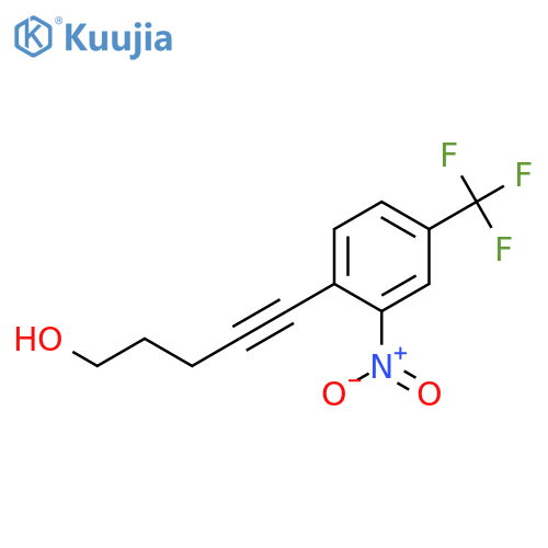 4-PENTYN-1-OL, 5-[2-NITRO-4-(TRIFLUOROMETHYL)PHENYL]- structure