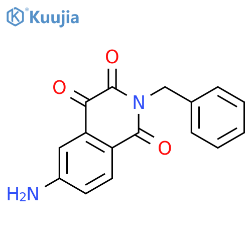 1,3,4(2H)-Isoquinolinetrione, 6-amino-2-(phenylmethyl)- structure