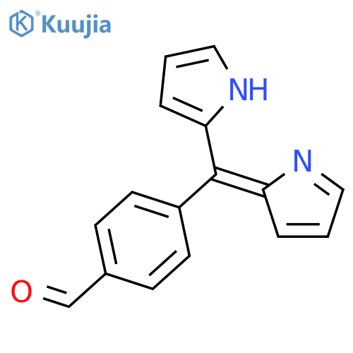 Benzaldehyde, 4-[(Z)-1H-pyrrol-2-yl-2H-pyrrol-2-ylidenemethyl]- structure
