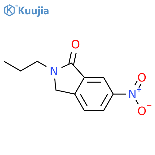 1H-ISOINDOL-1-ONE, 2,3-DIHYDRO-6-NITRO-2-PROPYL- structure
