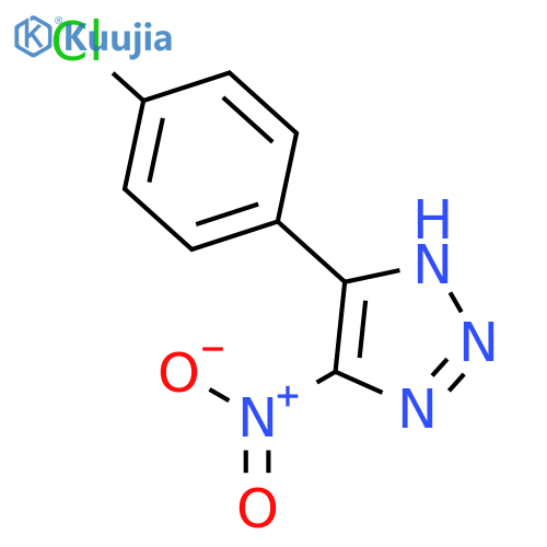 1H-1,2,3-Triazole, 4-(4-chlorophenyl)-5-nitro- structure