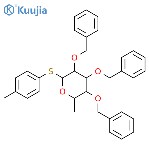 a-L-Galactopyranoside,4-methylphenyl 6-deoxy-2,3,4-tris-O-(phenylmethyl)-1-thio- structure