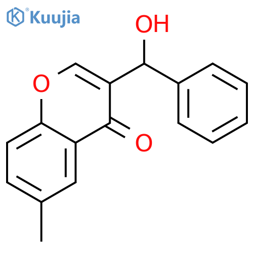4H-1-BENZOPYRAN-4-ONE, 3-(HYDROXYPHENYLMETHYL)-6-METHYL- structure