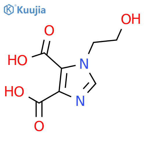 1H-Imidazole-4,5-dicarboxylic acid, 1-(2-hydroxyethyl)- structure
