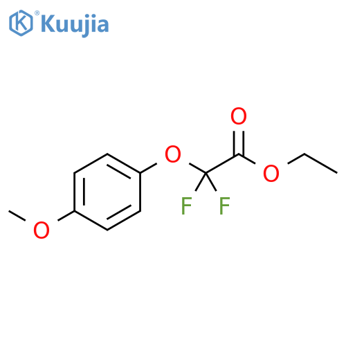 ethyl 2,2-difluoro-2-(4-methoxyphenoxy)acetate structure
