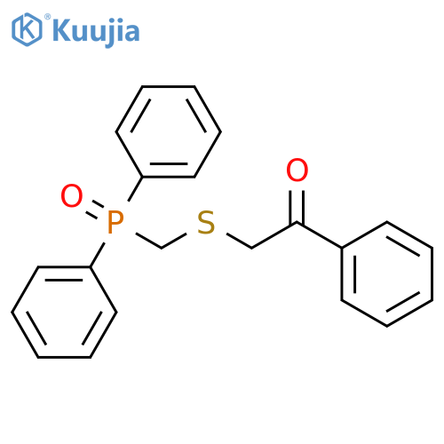 Ethanone, 2-[[(diphenylphosphinyl)methyl]thio]-1-phenyl- structure