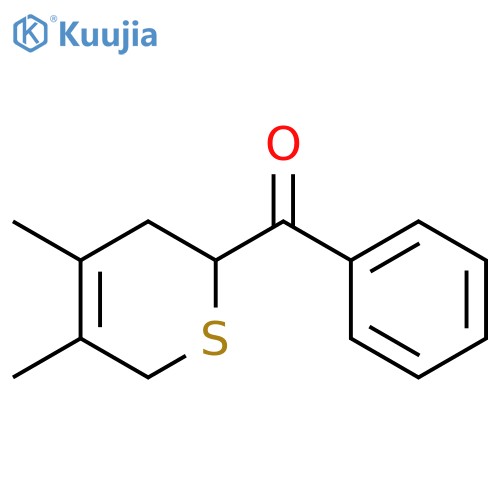 Methanone, (3,6-dihydro-4,5-dimethyl-2H-thiopyran-2-yl)phenyl- structure
