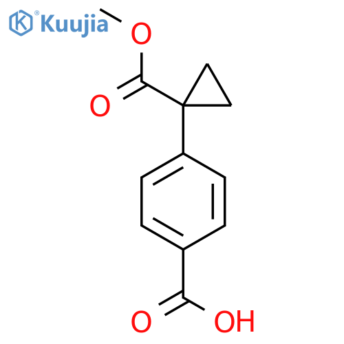 4-(1-(Methoxycarbonyl)cyclopropyl)benzoic Acid structure