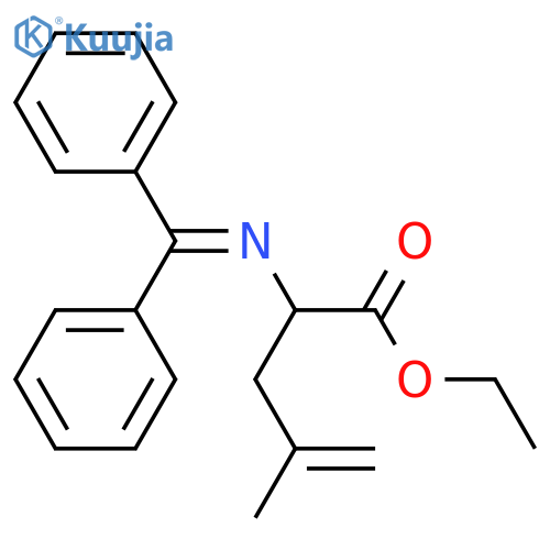 4-Pentenoic acid, 2-[(diphenylmethylene)amino]-4-methyl-, ethyl ester structure