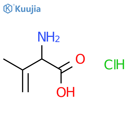 3-Butenoic acid, 2-amino-3-methyl-, hydrochloride structure