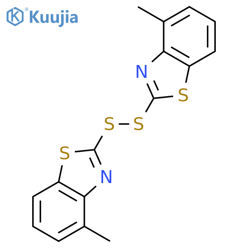 Benzothiazole, 2,2'-dithiobis[4-methyl- structure