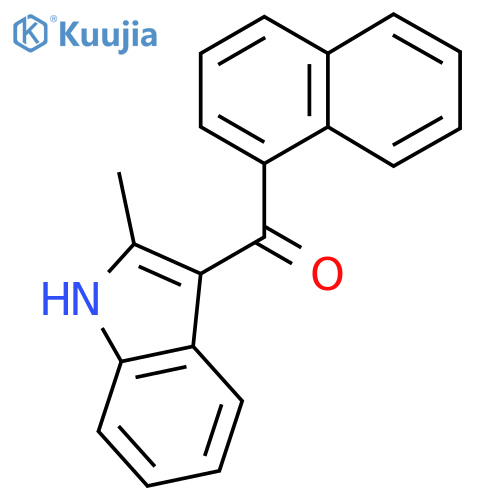 (2-Methyl-1H-indol-3-yl)(naphthalen-1-yl)methanone structure