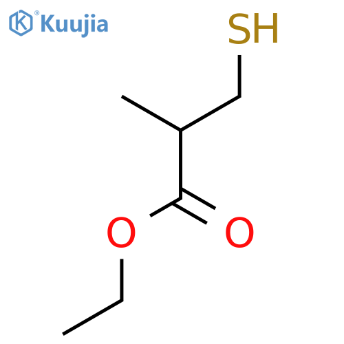 ethyl 3-mercapto-2-methylpropanoate structure