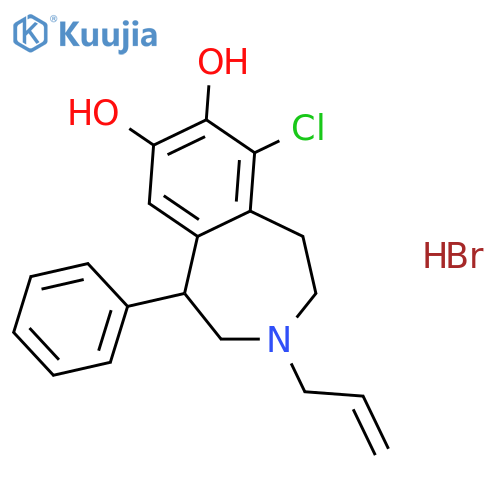 1H-3-Benzazepine-7,8-diol,6-chloro-2,3,4,5-tetrahydro-1-phenyl-3-(2-propen-1-yl)- structure