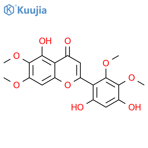 4H-1-Benzopyran-4-one, 2-(4,6-dihydroxy-2,3-dimethoxyphenyl)-5-hydroxy-6,7-dimethoxy- structure
