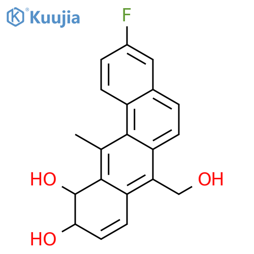 (10S,11S)-3-fluoro-7-(hydroxymethyl)-12-methyl-10,11-dihydrotetraphene-10,11-diol structure
