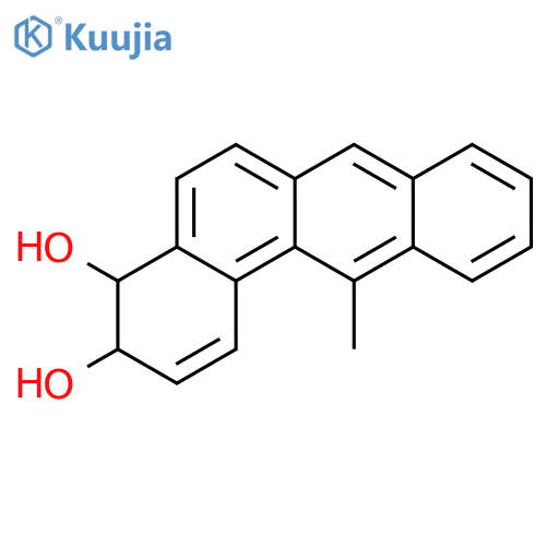 (3R,4R)-12-methyl-3,4-dihydrotetraphene-3,4-diol structure