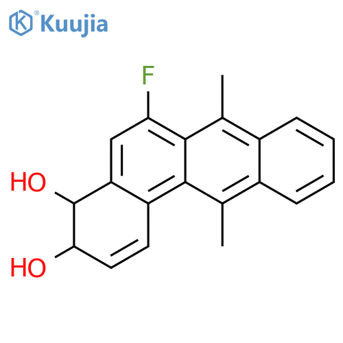 (3S,4S)-6-fluoro-7,12-dimethyl-3,4-dihydrotetraphene-3,4-diol structure