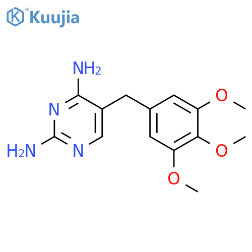 5-[(3,4,5-trimethoxyphenyl)methyl]pyrimidine-2,4-diamine structure
