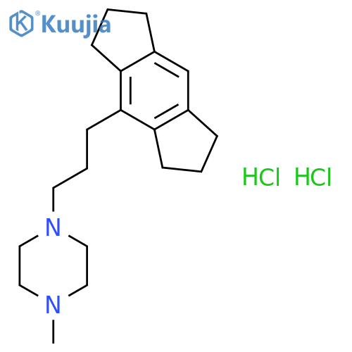 Piperazine,1-[3-(1,2,3,5,6,7-hexahydro-s-indacen-4-yl)propyl]-4-methyl-, hydrochloride(1:2) structure
