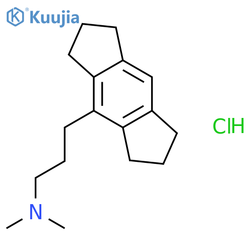 s-Indacene-4-propanamine,1,2,3,5,6,7-hexahydro-N,N-dimethyl-, hydrochloride (1:1) structure