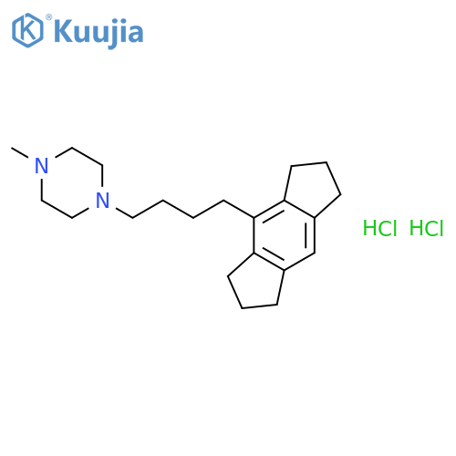 1-[4-(1,2,3,5,6,7-hexahydro-s-indacen-4-yl)butyl]-4-methylpiperazine dihydrochloride structure