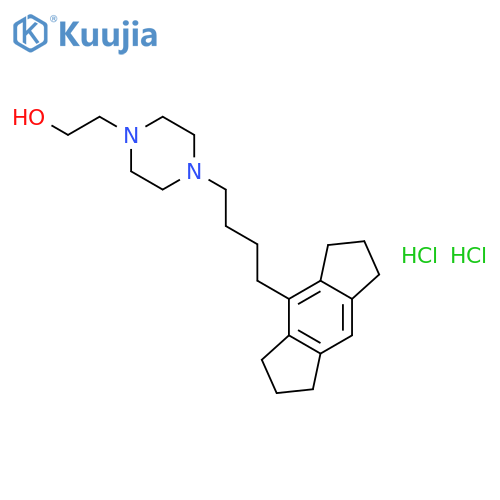 1-Piperazineethanol,4-[4-(1,2,3,5,6,7-hexahydro-s-indacen-4-yl)butyl]-, hydrochloride (1:2) structure