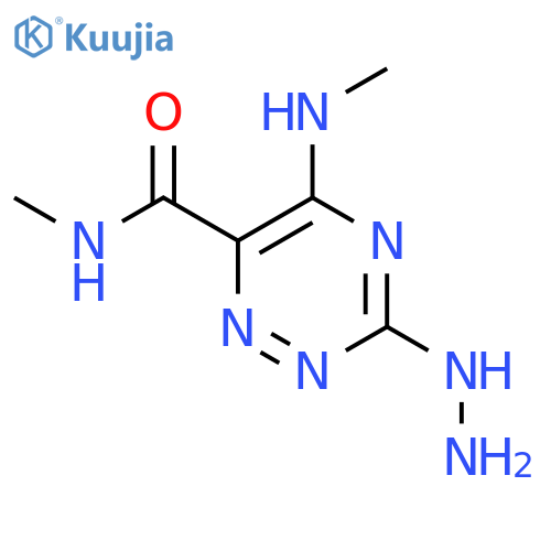 1,2,4-Triazine-6-carboxamide,3-hydrazinyl-N-methyl-5-(methylamino)- structure