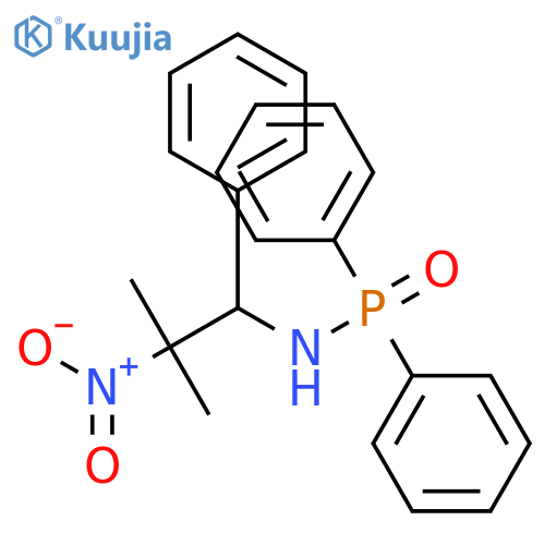 Phosphinic amide, N-(2-methyl-2-nitro-1-phenylpropyl)-P,P-diphenyl- structure