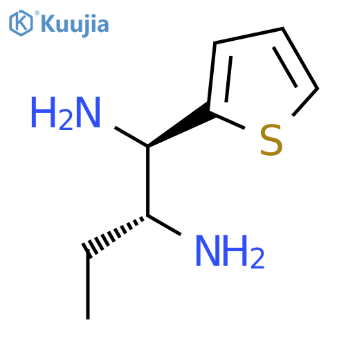 1,2-Butanediamine, 1-(2-thienyl)-, (1R,2R)-rel- structure