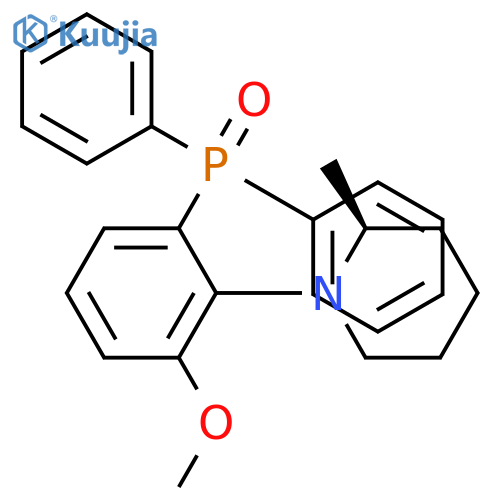 PIPERIDINE, 1-[2-(DIPHENYLPHOSPHINYL)-6-METHOXYPHENYL]-2-METHYL-, (2S)- structure