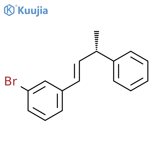 Benzene, 1-bromo-3-[(1E,3S)-3-phenyl-1-butenyl]- structure