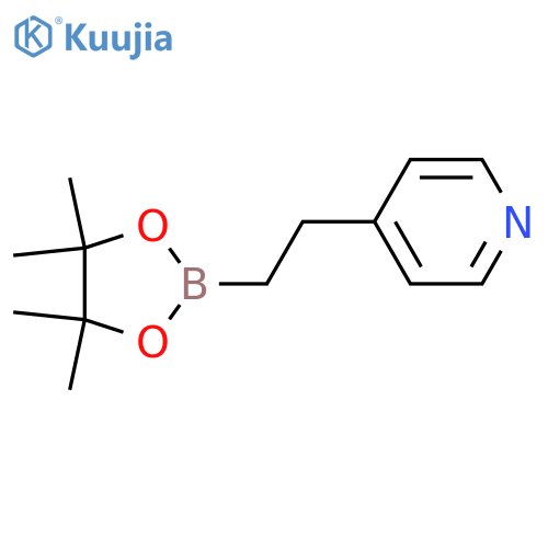 4-2-(4,4,5,5-tetramethyl-1,3,2-dioxaborolan-2-yl)ethylpyridine structure