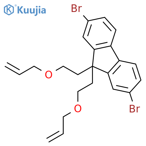 9H-FLUORENE, 2,7-DIBROMO-9,9-BIS[2-(2-PROPENYLOXY)ETHYL]- structure
