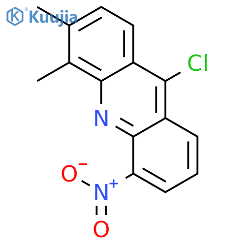 ACRIDINE, 9-CHLORO-3,4-DIMETHYL-5-NITRO- structure
